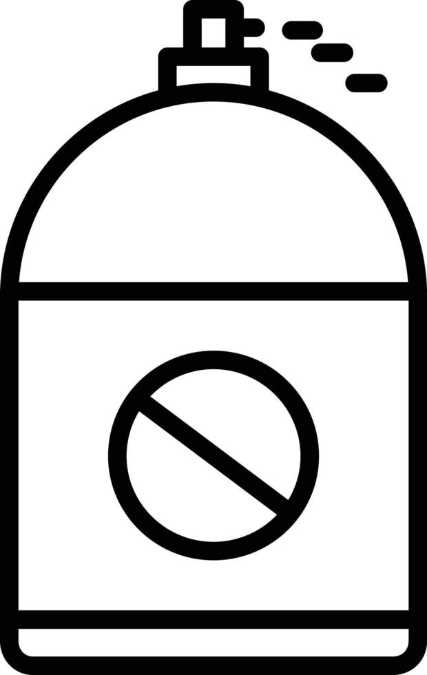 Insect Repellent Vector Line Icon