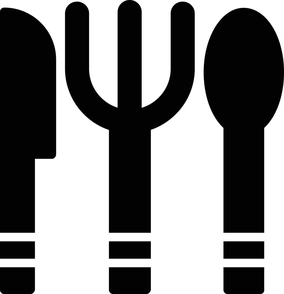 Cutlery Glyph Icon vector