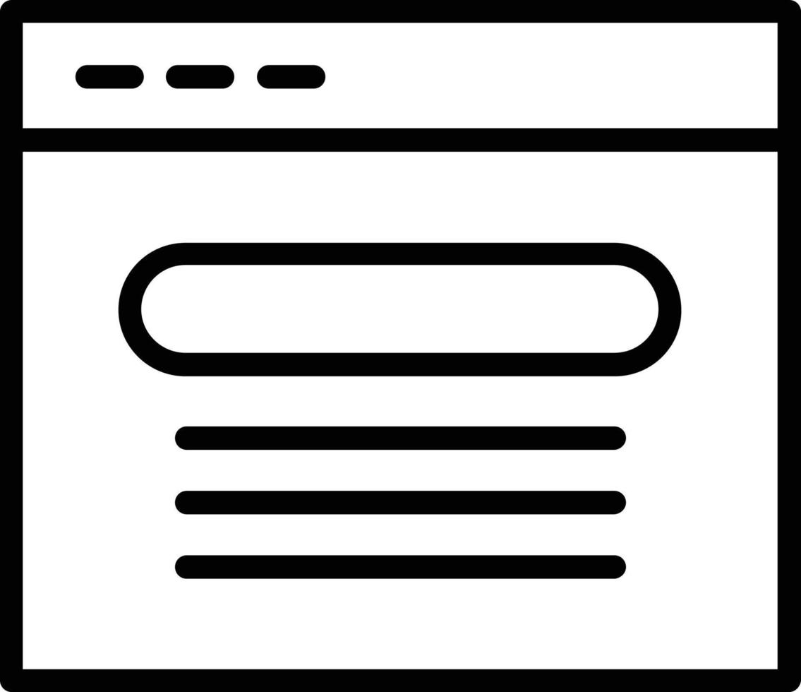 Website Vector Line Icon