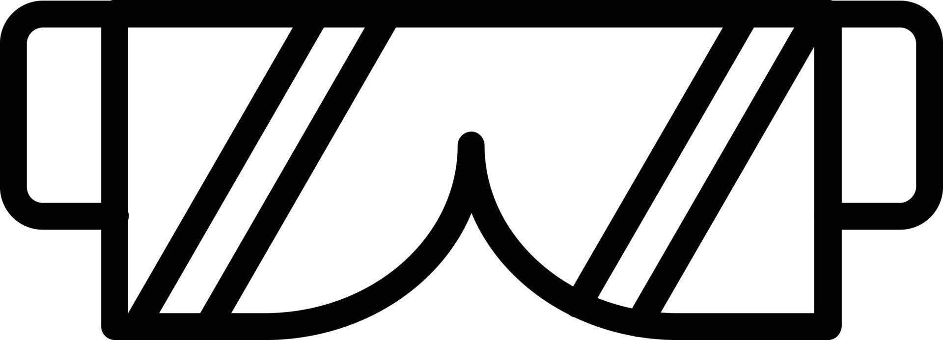 Safety Glasses Vector Line Icon