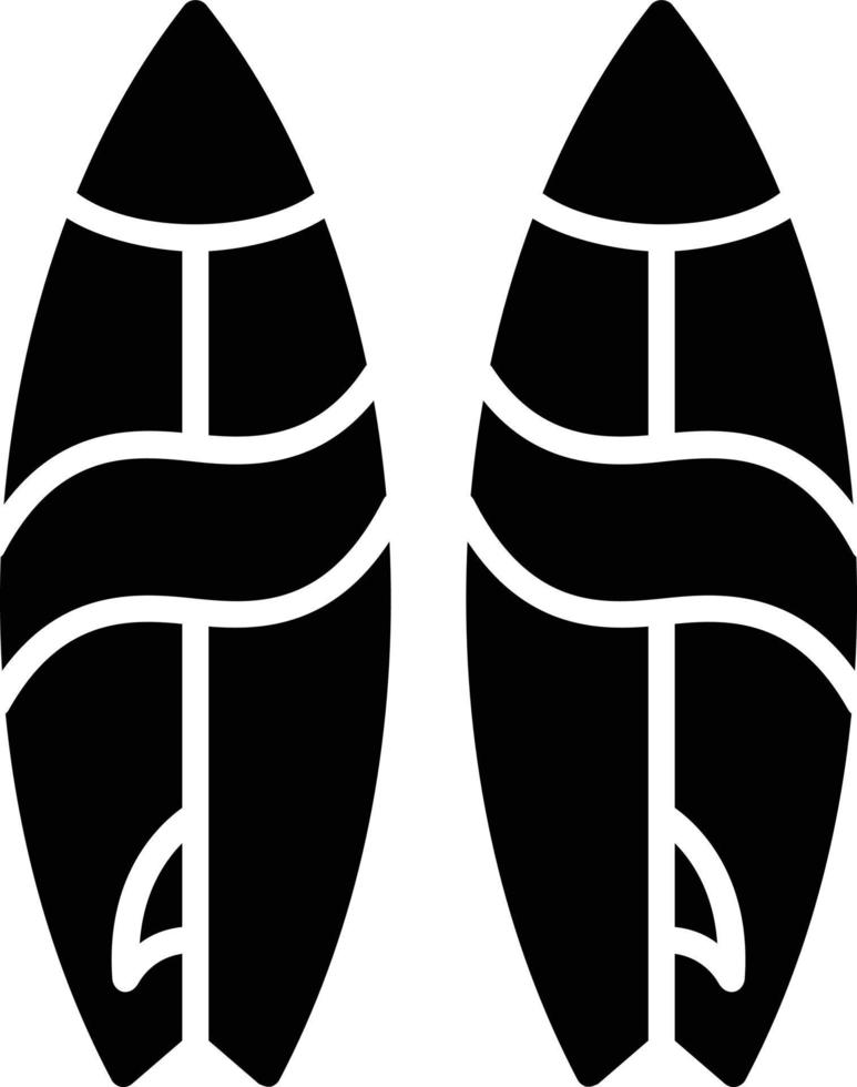 Surfboard Glyph Icon vector