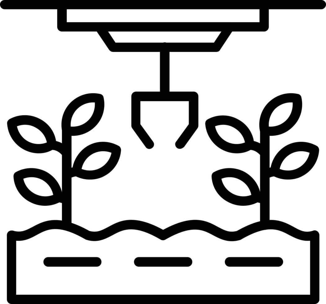 Smart Farm Vector Line Icon