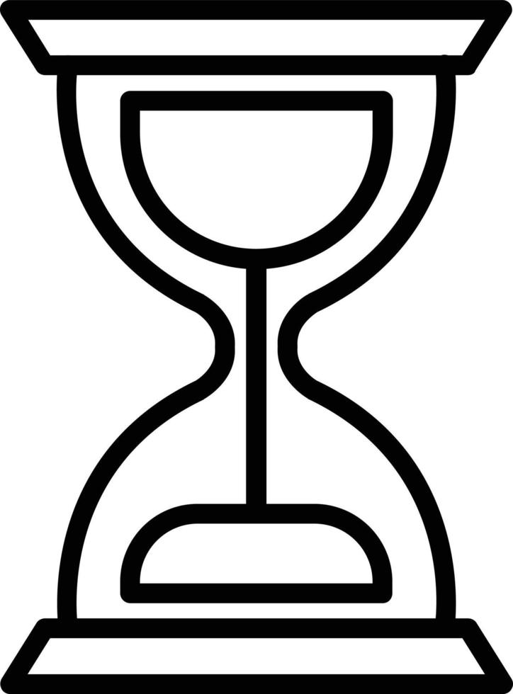 Hourglass Vector Line Icon