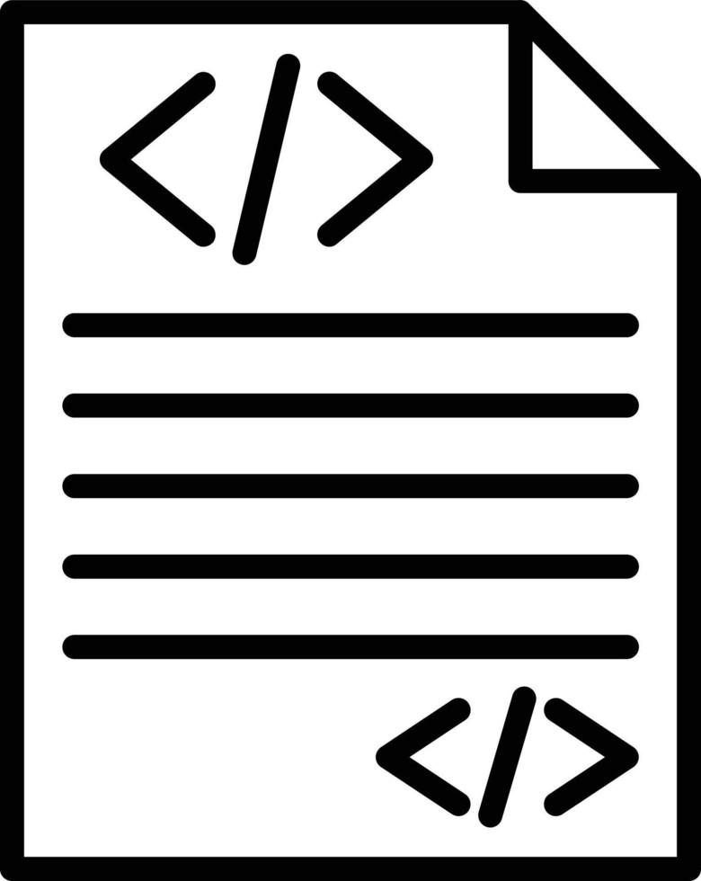 HTML Vector Line Icon