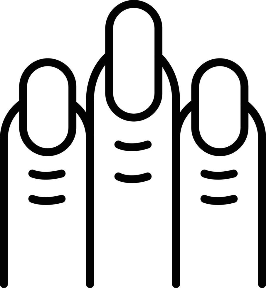 Nails Vector Line Icon