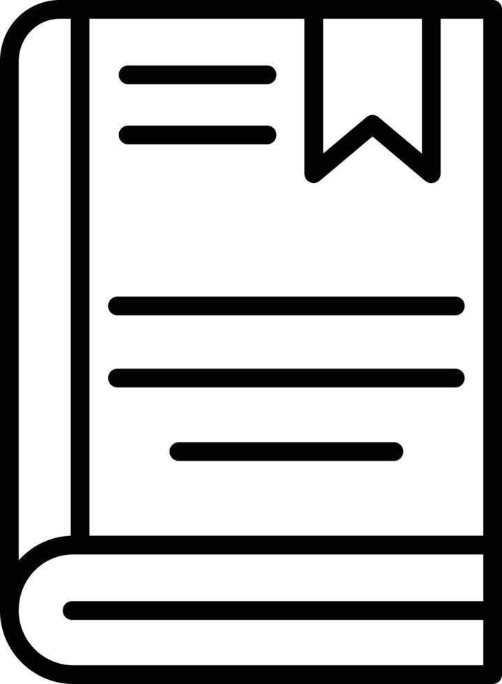 Dictionary Vector Line Icon