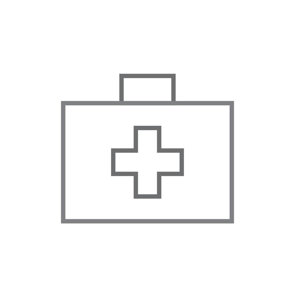 vector de bolsa de primeros auxilios para presentación de icono de símbolo de sitio web