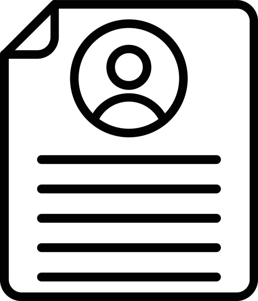 Portfolio Vector Line Icon
