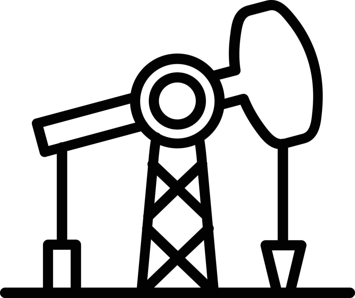 Oil Pump Vector Line Icon