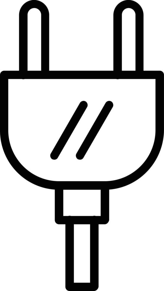 Electric Plug Vector Line Icon