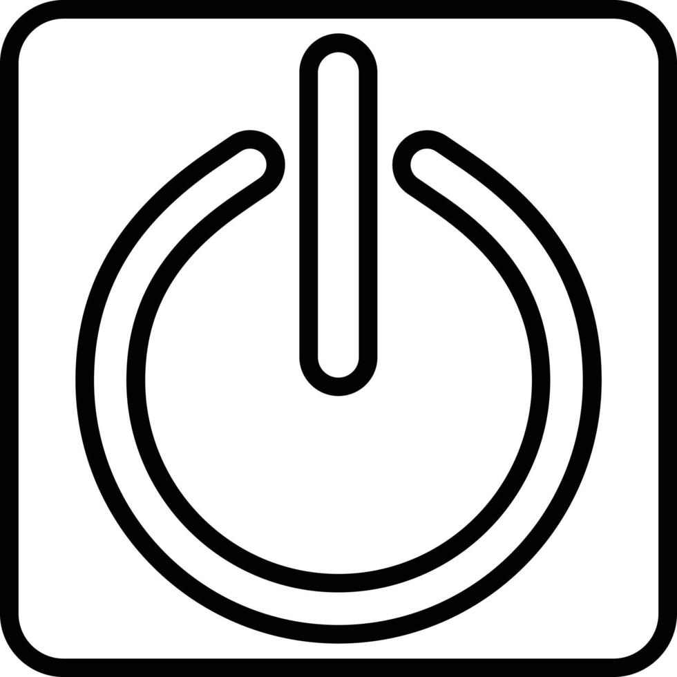 icono de línea de vector de energía