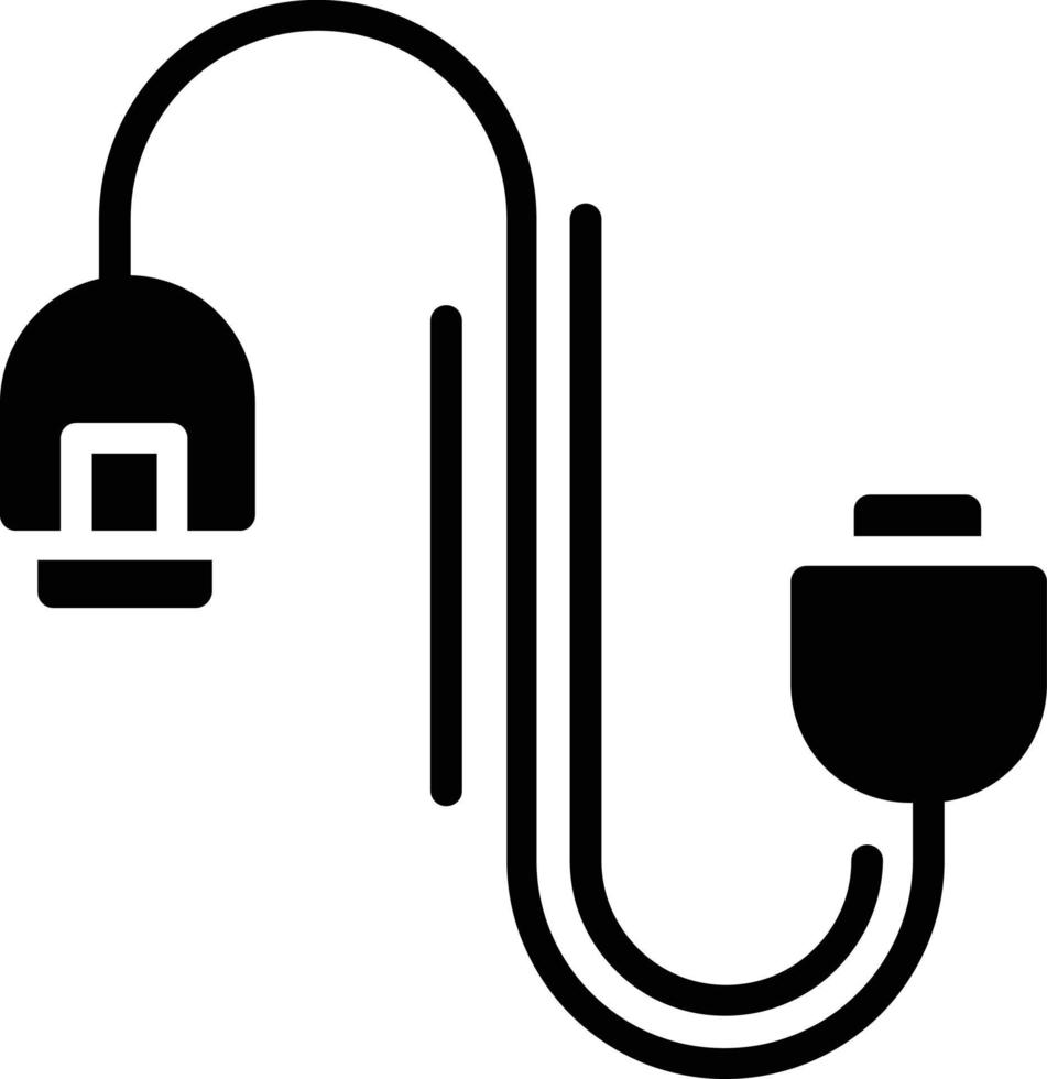 Cable Glyph Vector Icon