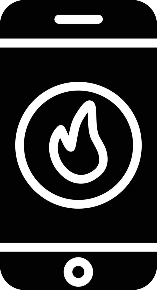 Fire Glyph Icon vector