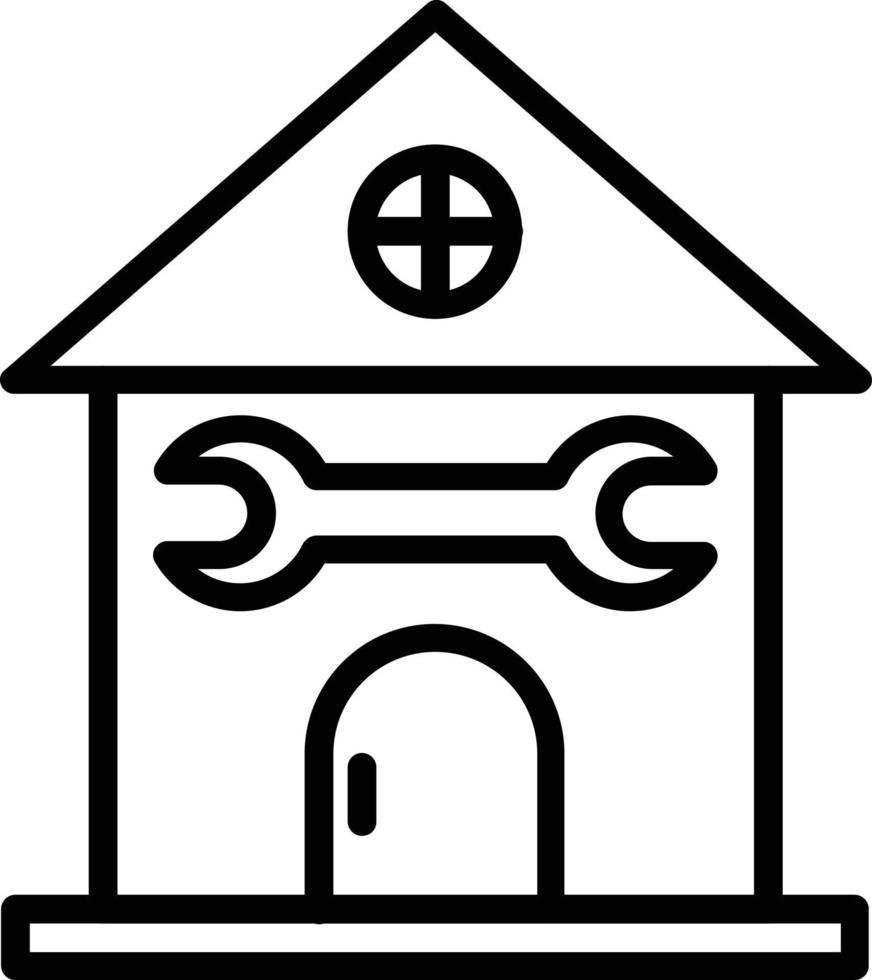 Home Repair Vector Line Icon