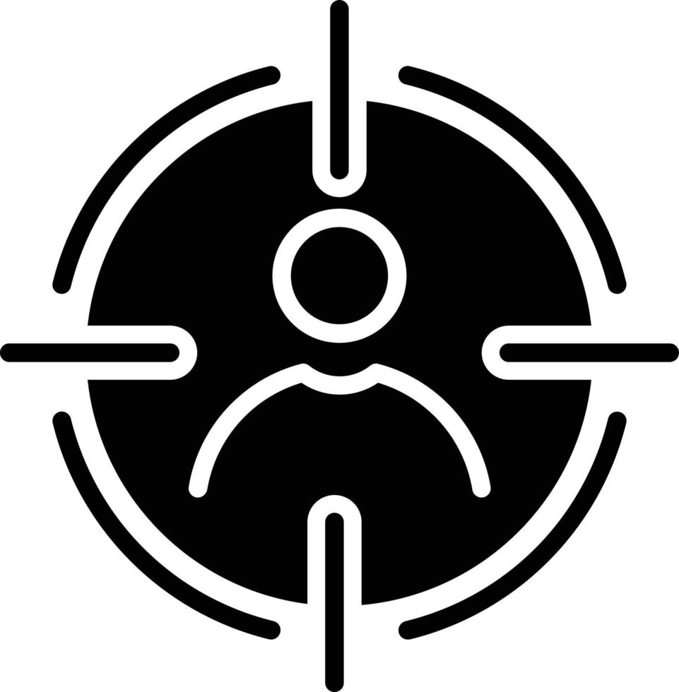 Purpose Glyph Vector Icon