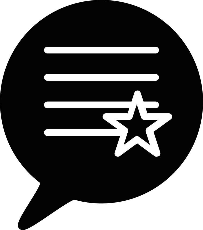 Feedback Vector Glyph Icon