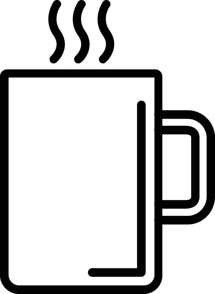 Coffee Mug Vector Line Icon