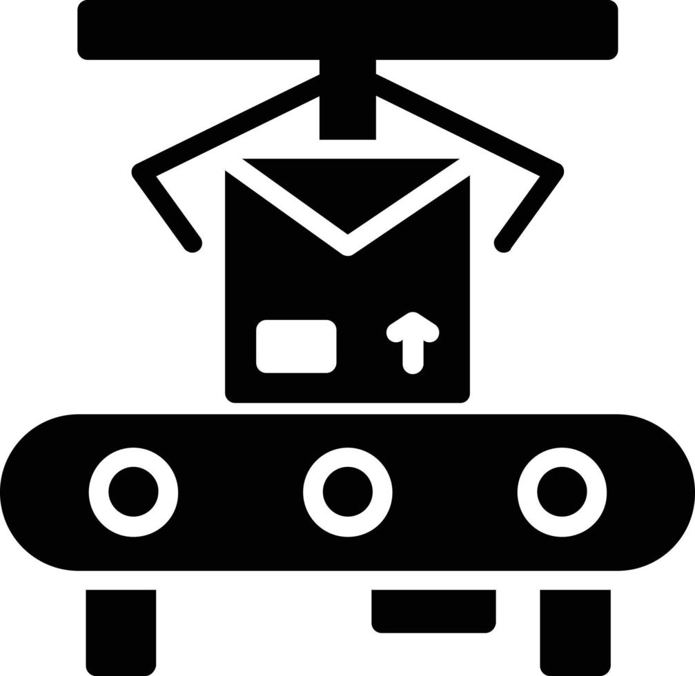 Conveyor Belt Vector Glyph Icon