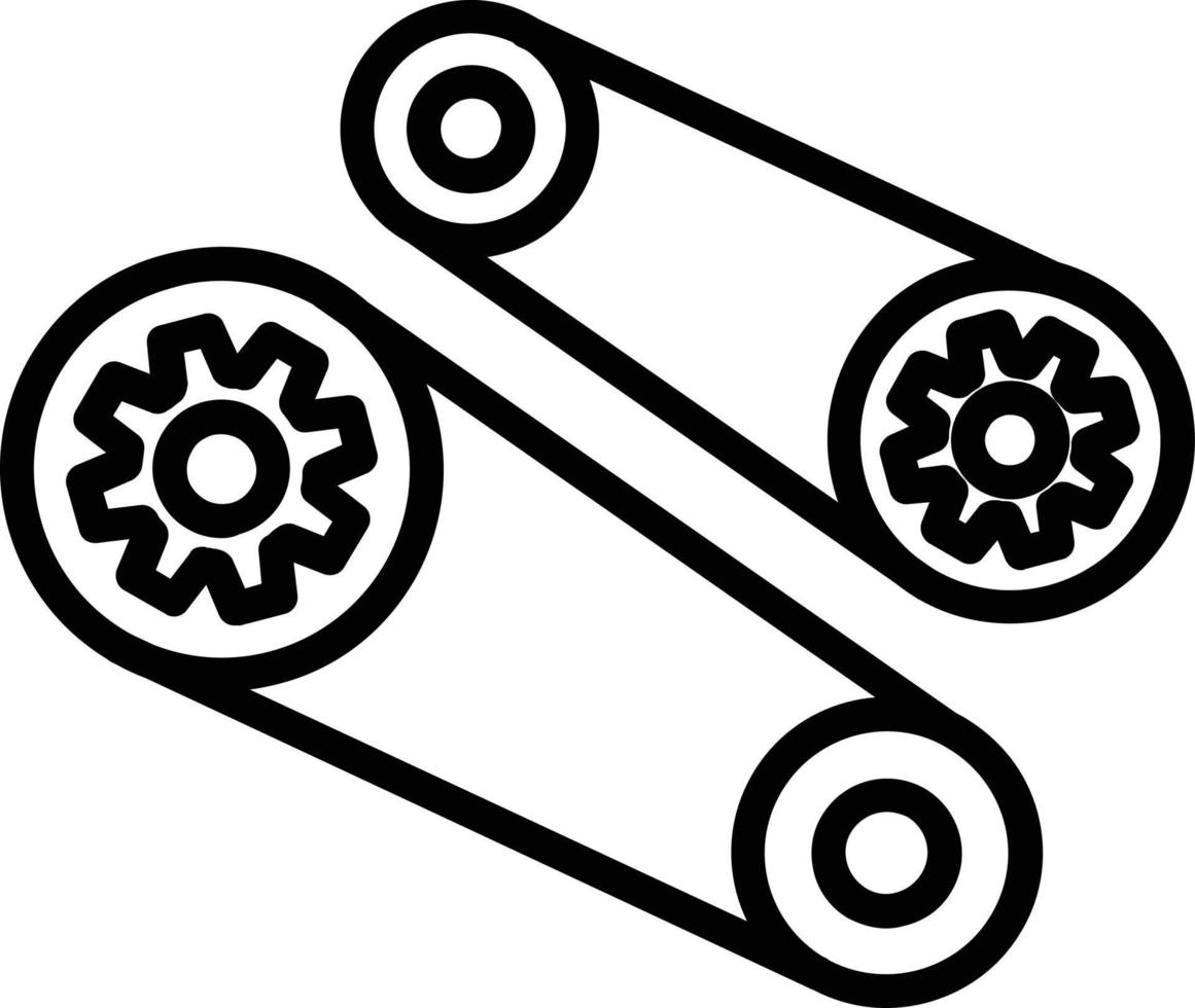 Mechanism Vector Line Icon