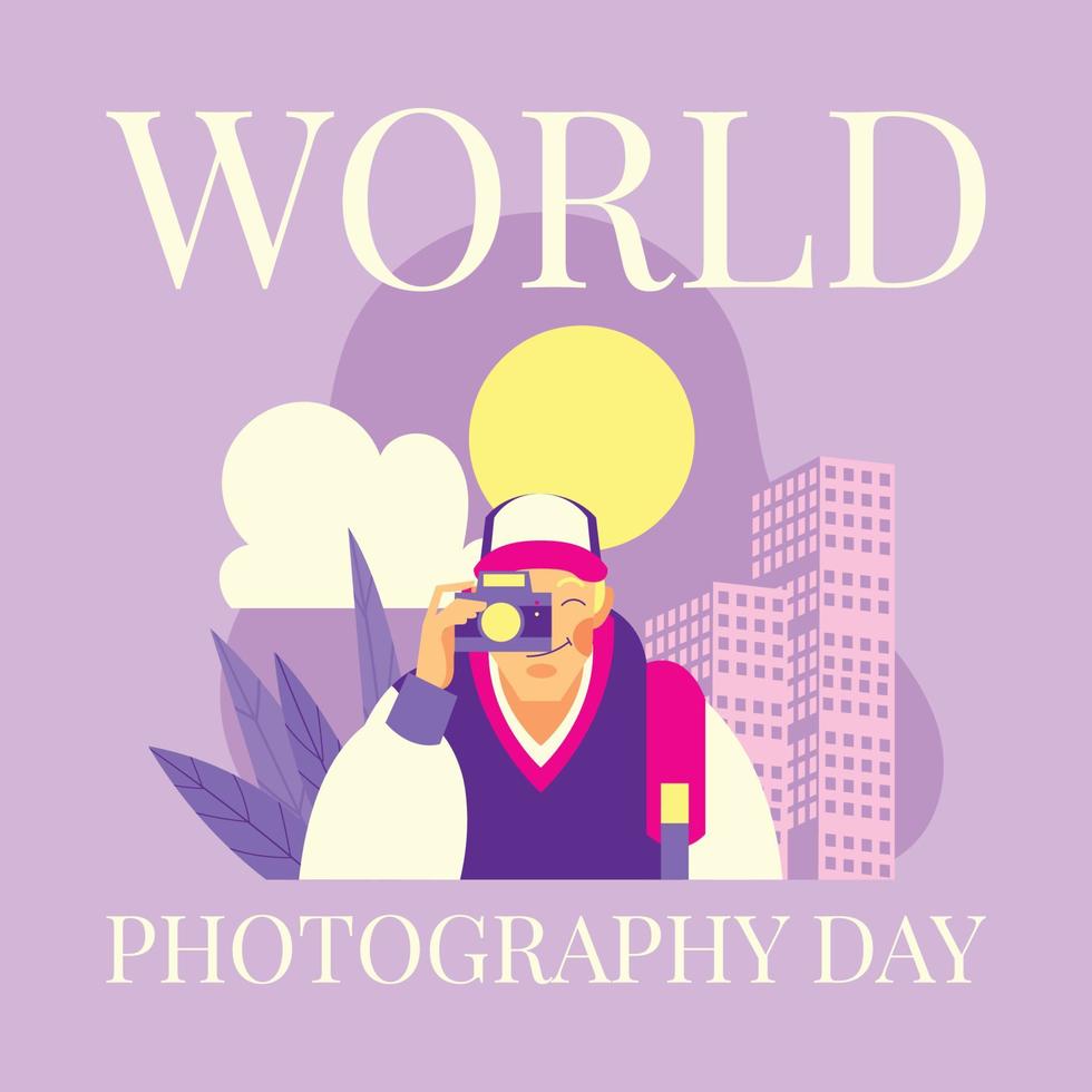 Young and Professional Photographer vector