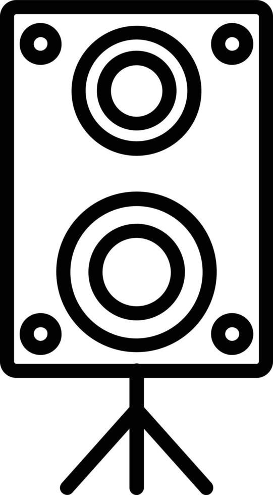 Speaker Vector Line Icon