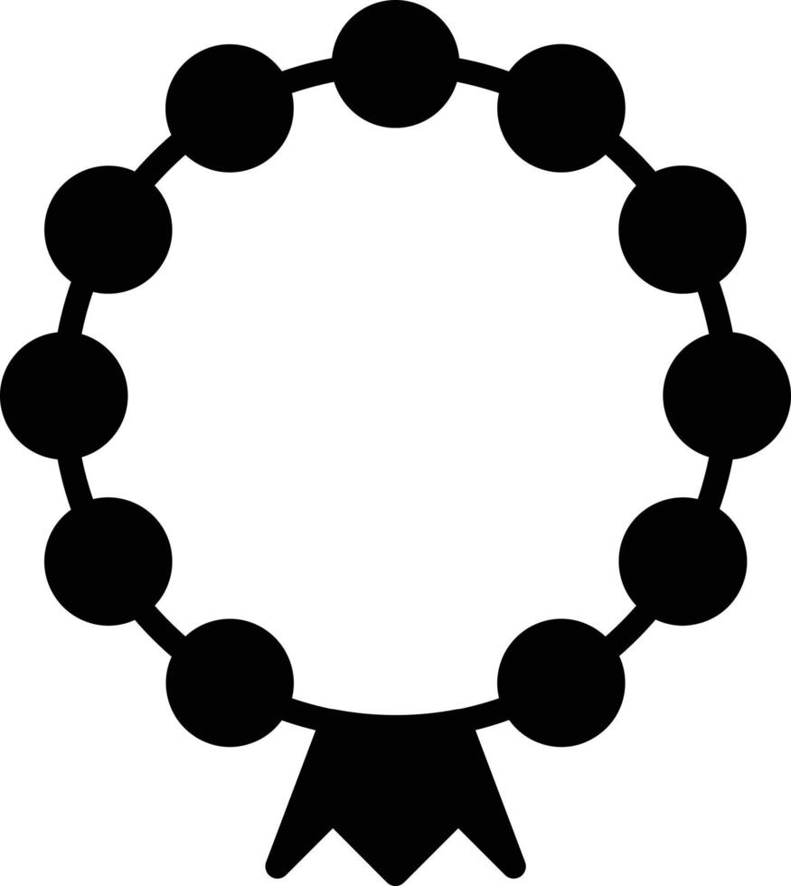 Beads Glyph Vector Icon