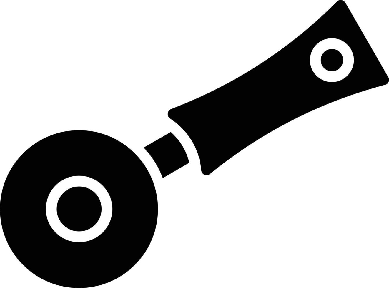 Pizza Cutter Glyph Icon vector