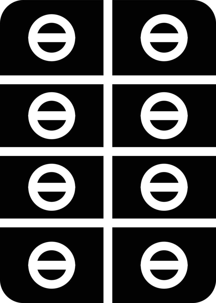 Pills  Glyph Icon Design vector