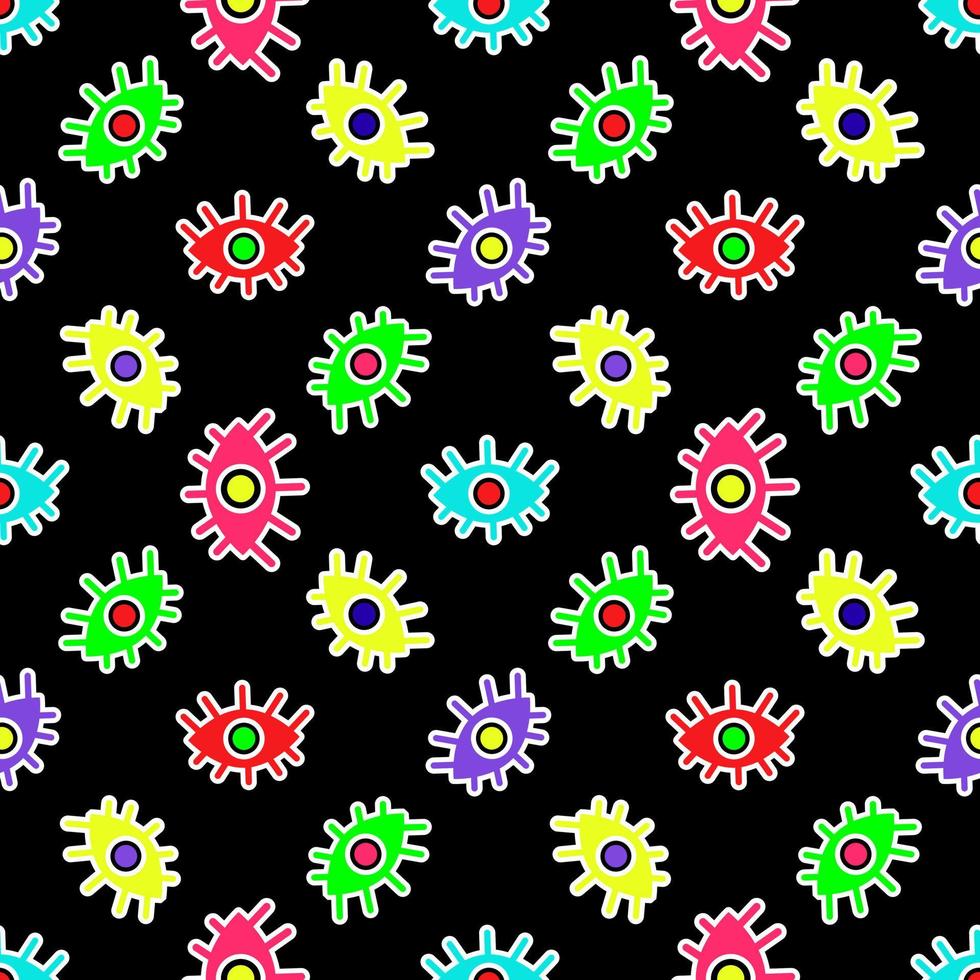 pattern of abstract eyes. Vector illustration