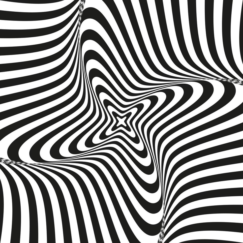 Retro groovy psychedelic wavy background vector