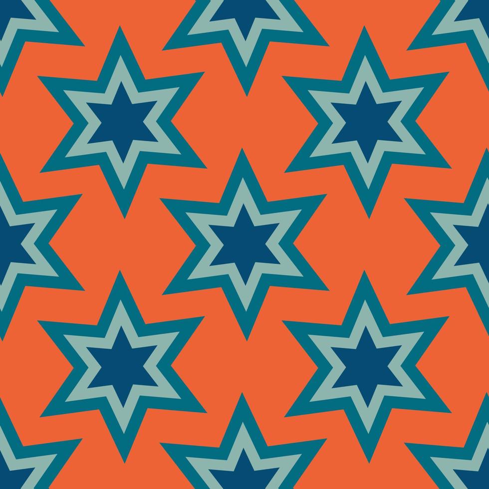 Christmas stars seamless pattern. Vintage retro pattern with stars vector