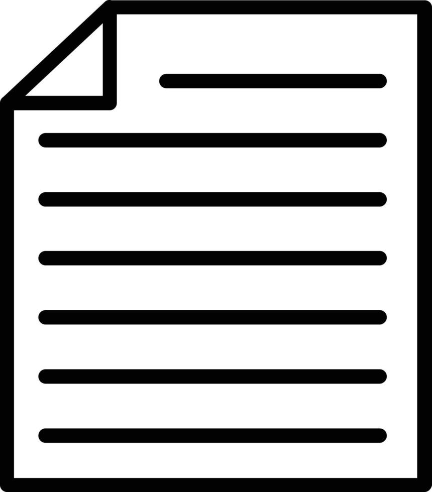 icono de línea de vector de archivo