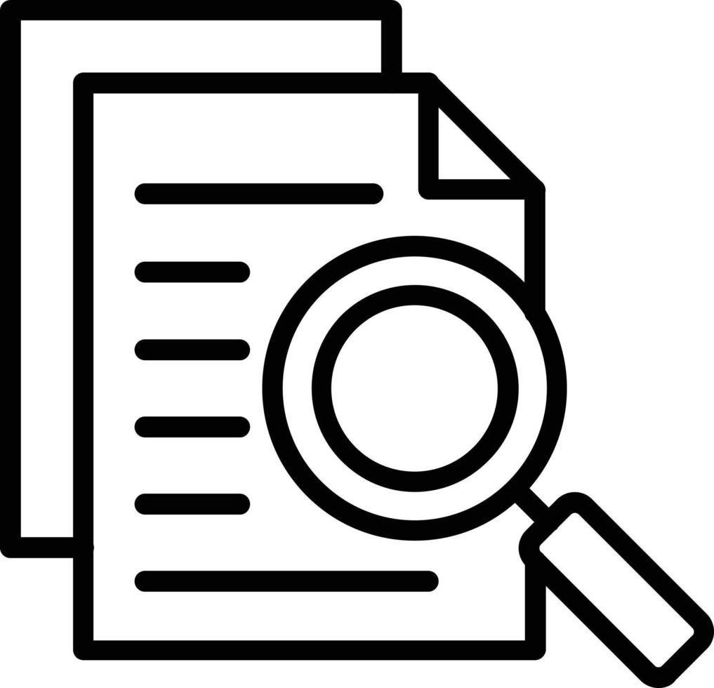 Research Vector Line Icon