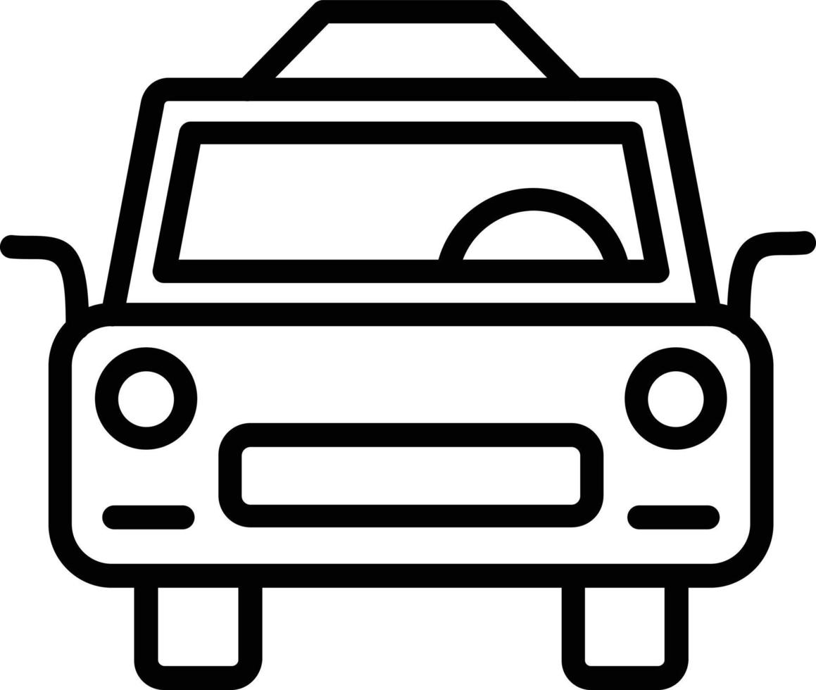 Taxi Vector Line Icon