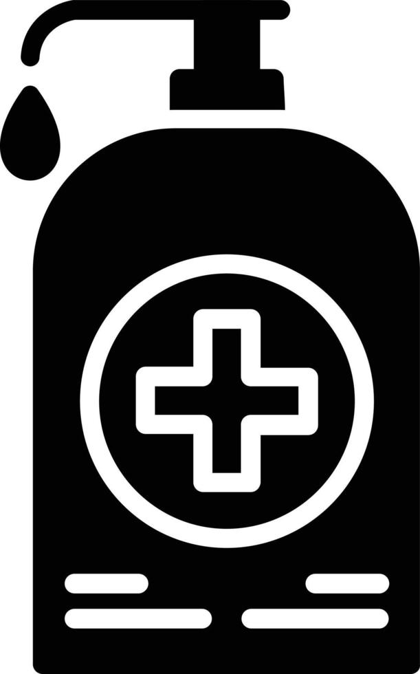Sanitizer Glyph Icon Design vector