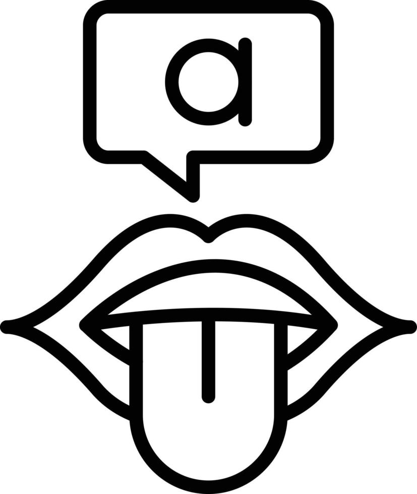 Mouth Vector Line Icon