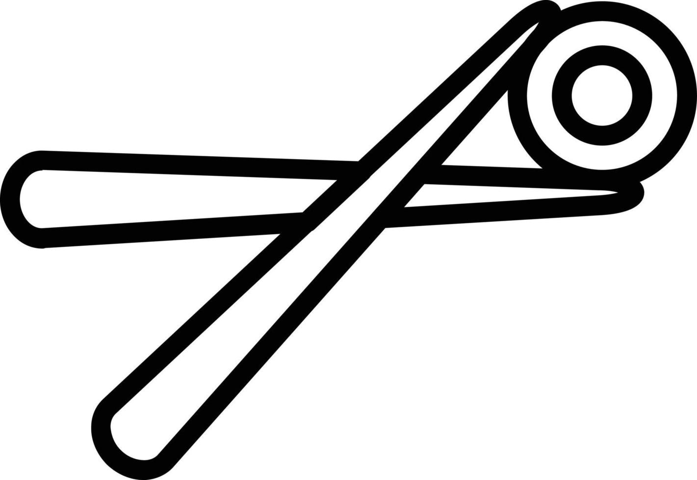 Chopstick Vector Line Icon