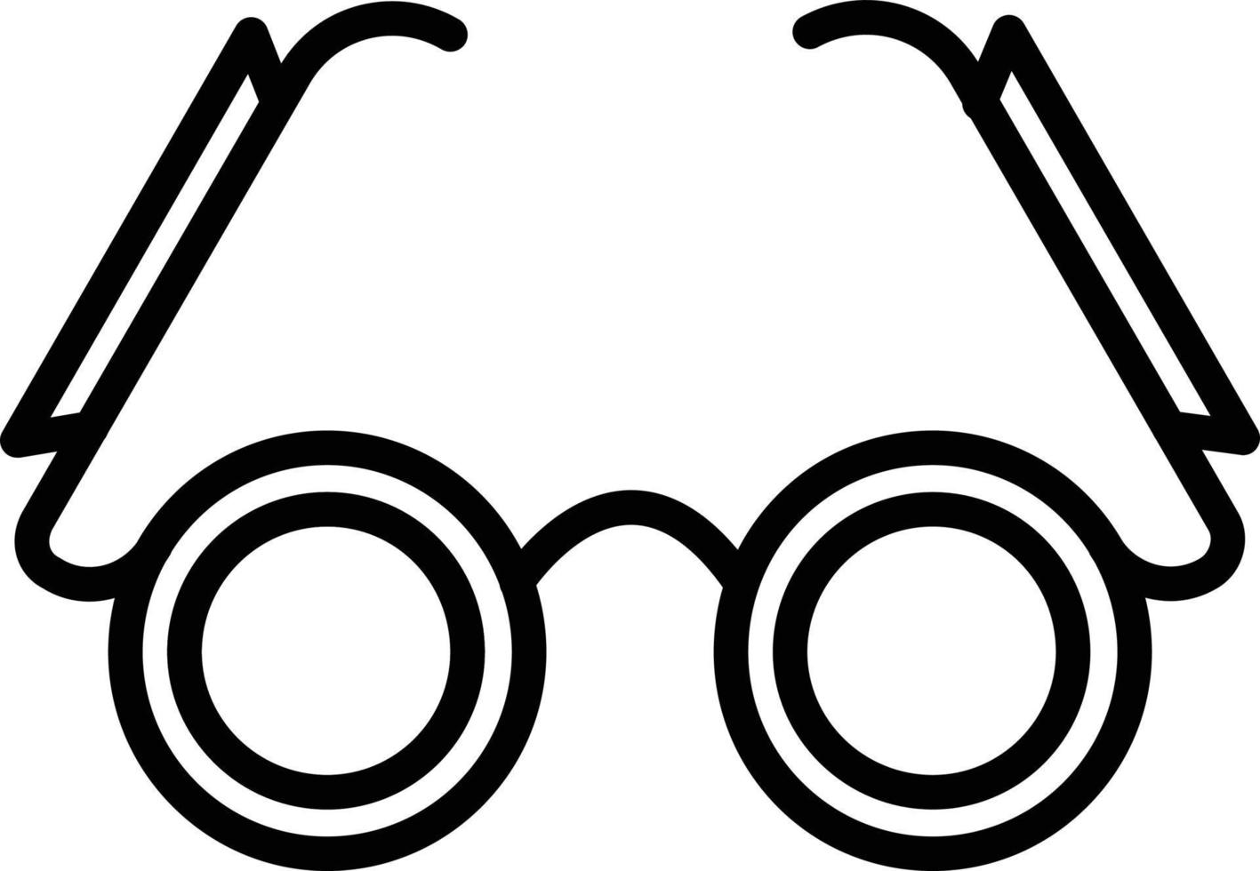 icono de línea de vector de gafas