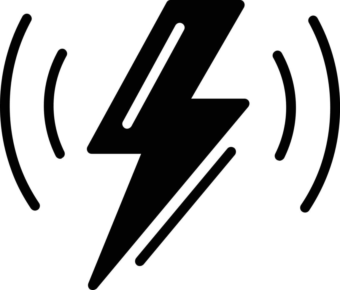 Wireless Charging Glyph Vector Icon