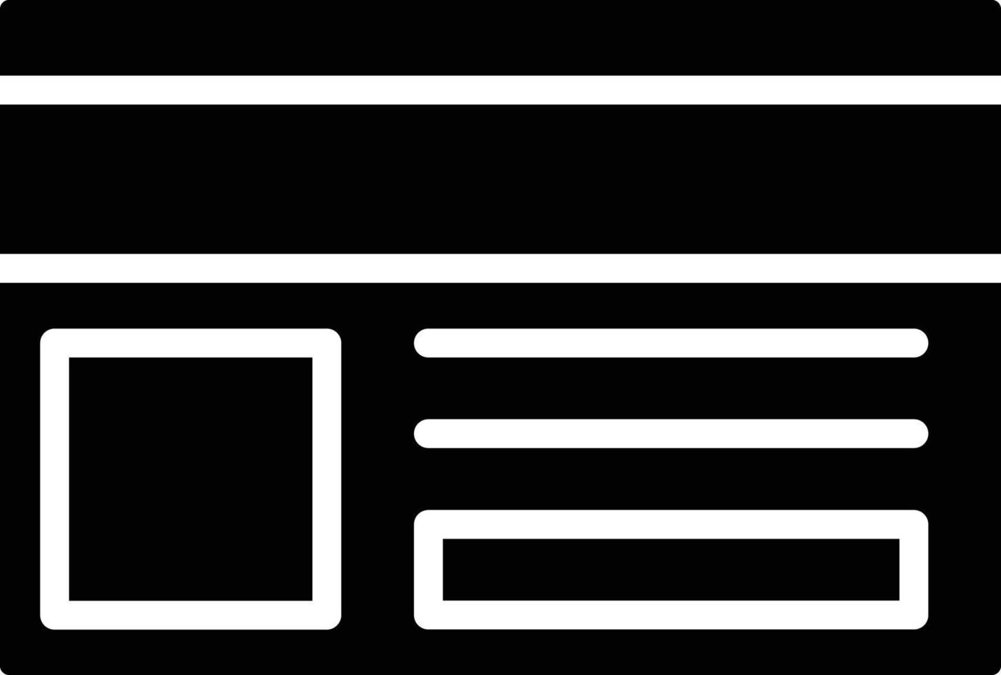 Id Card Glyph Icon vector