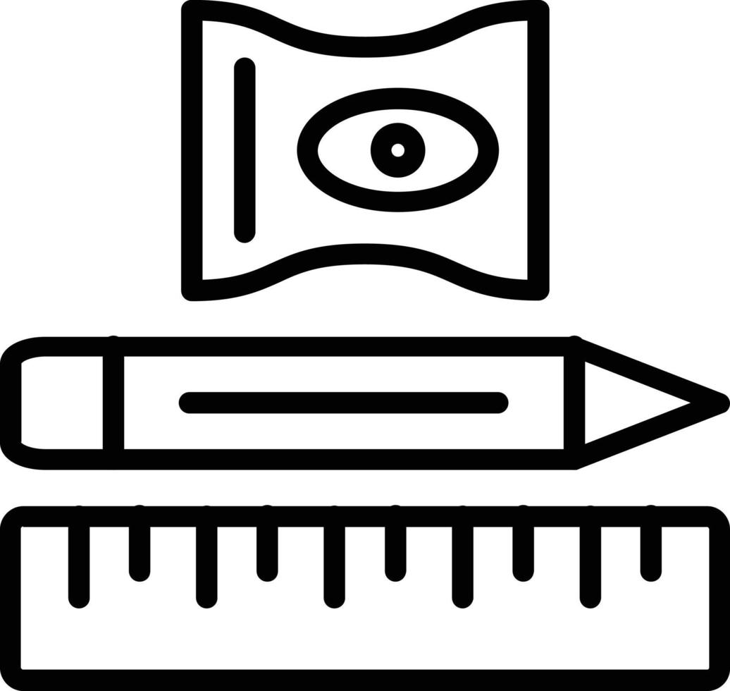 Stationery Vector Line Icon