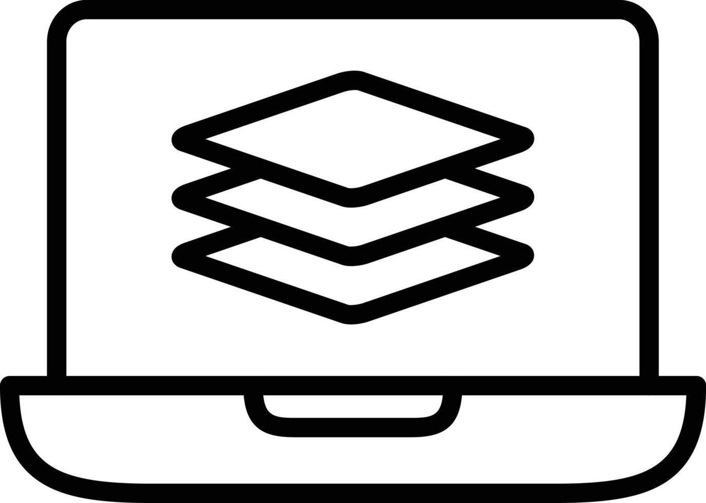 Layers Vector Line Icon
