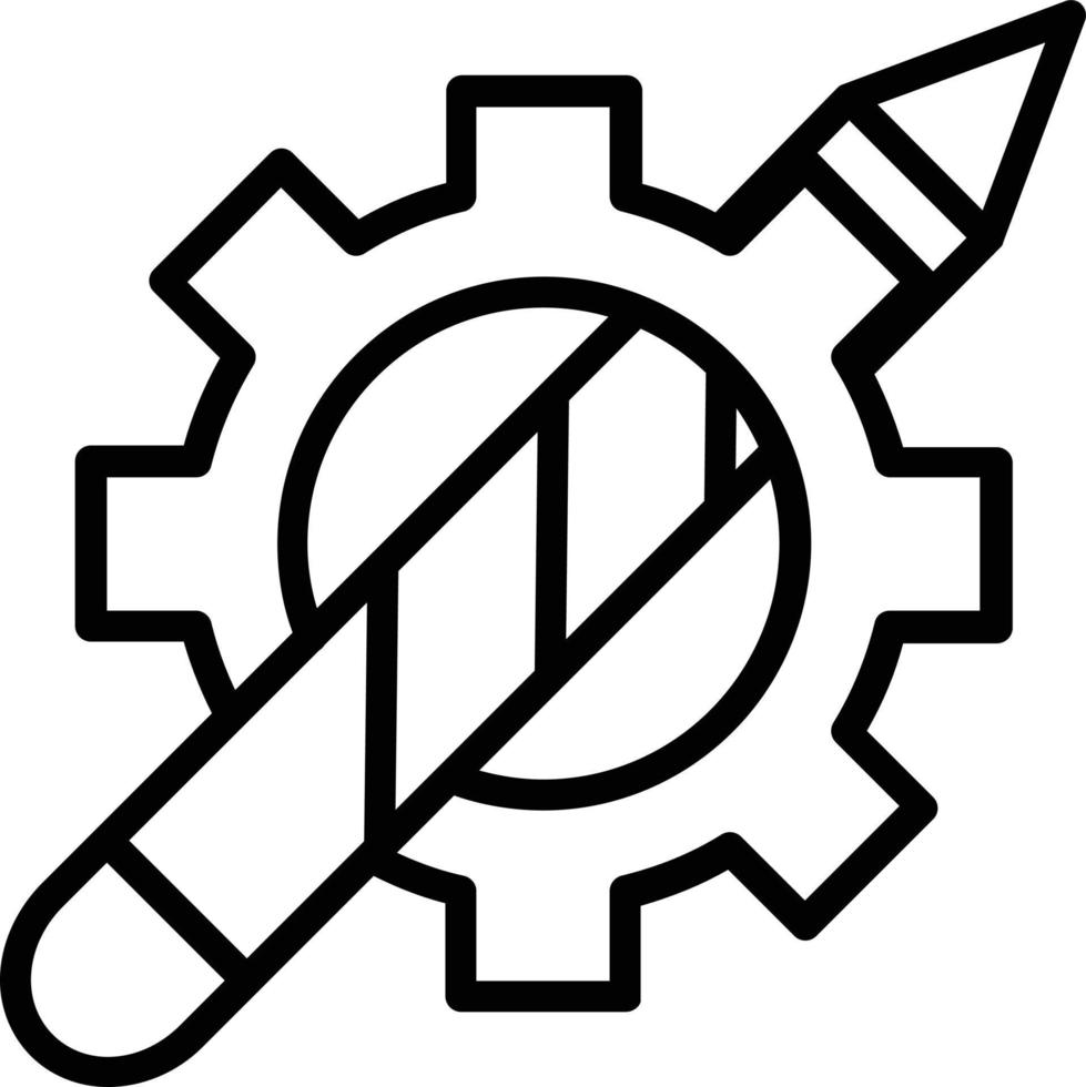 Creative Process Vector Line Icon