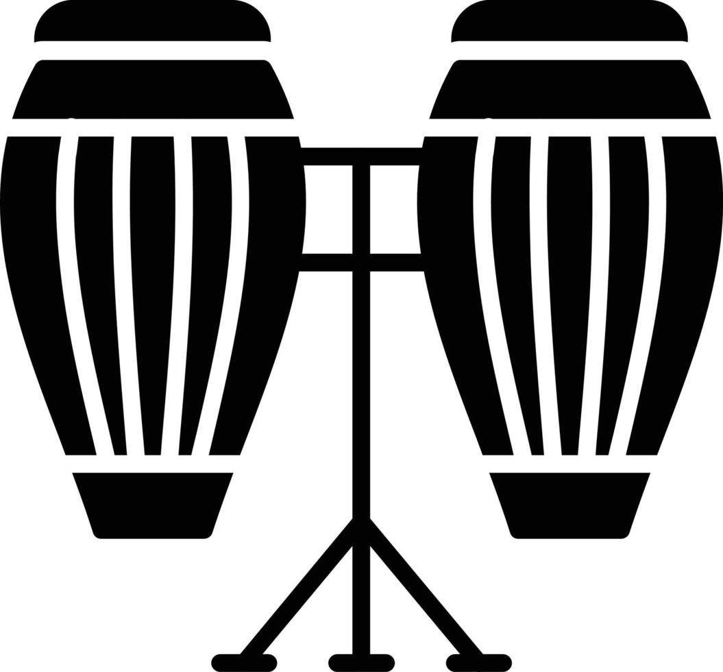 Conga Glyph Icon vector