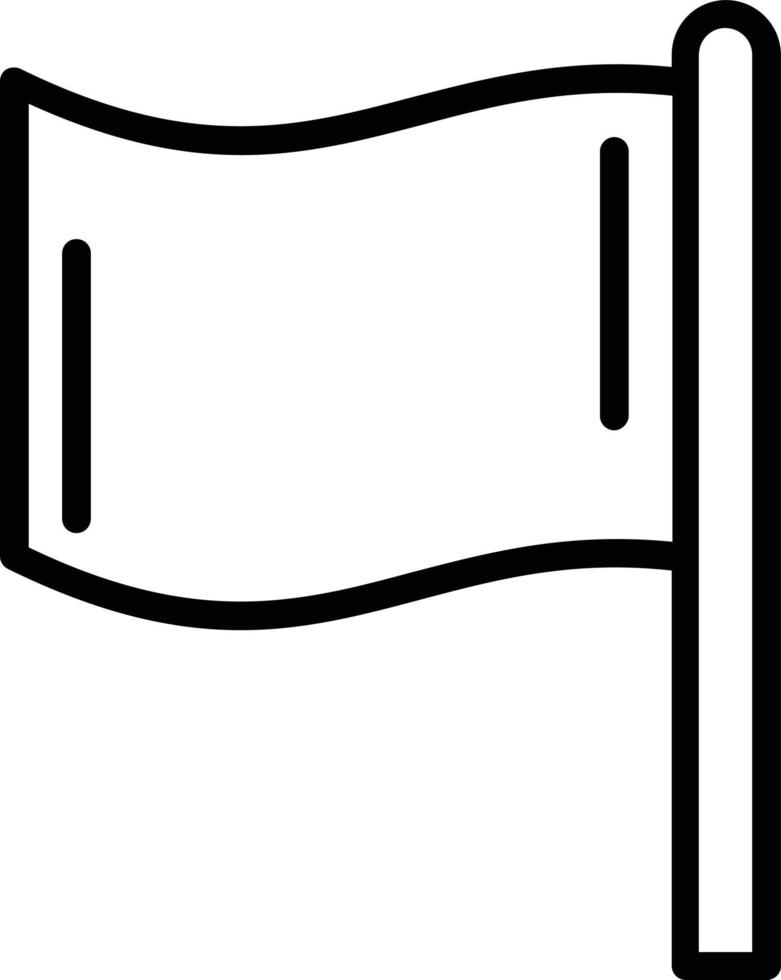 Flag  Vector Line Icon