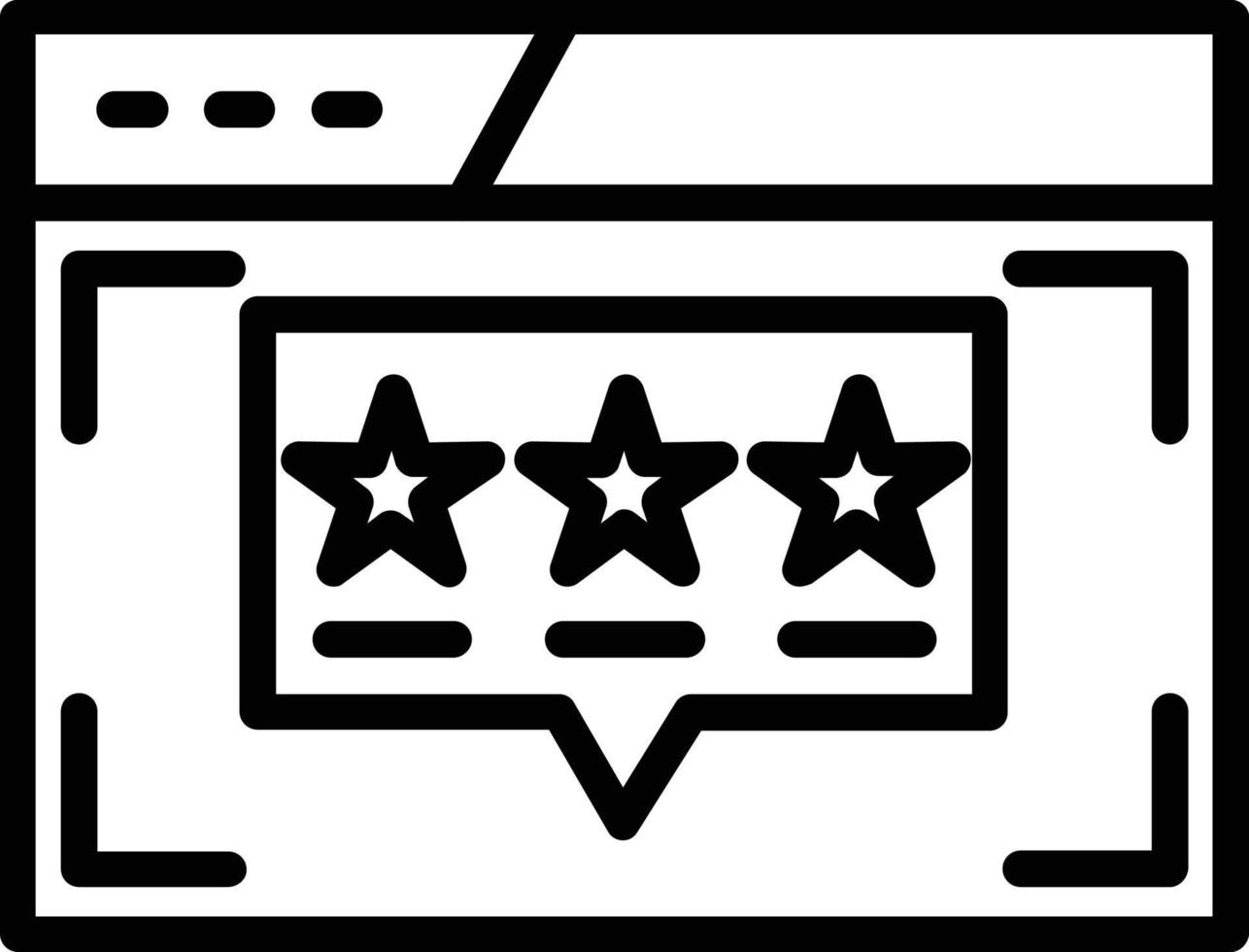 Rating Vector Line Icon