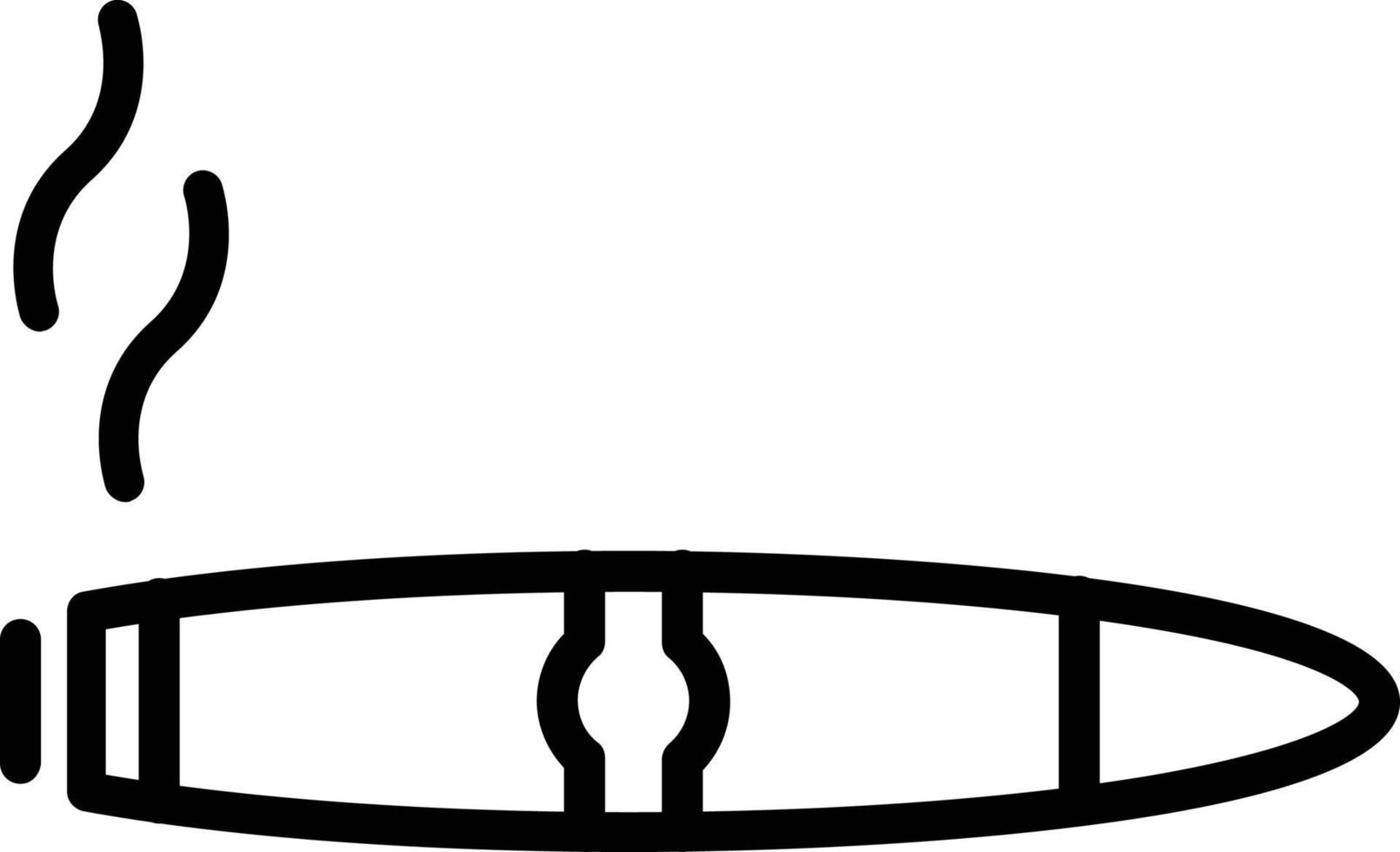 Cigar Vector Line Icon