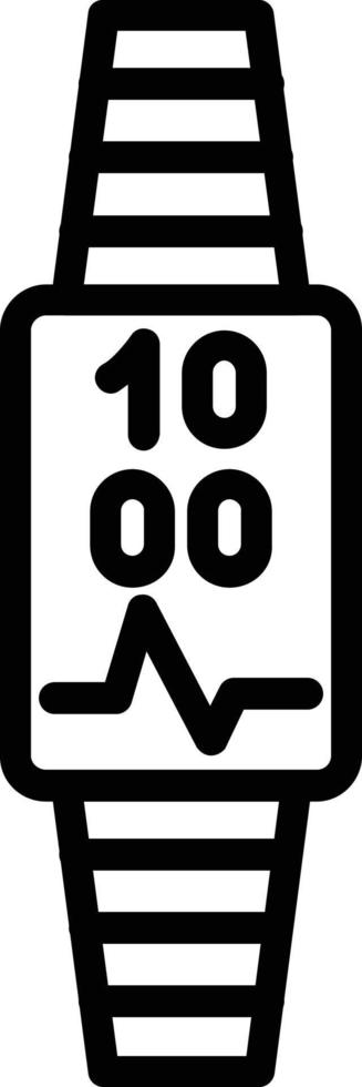 Smartwatch Vector Line Icon