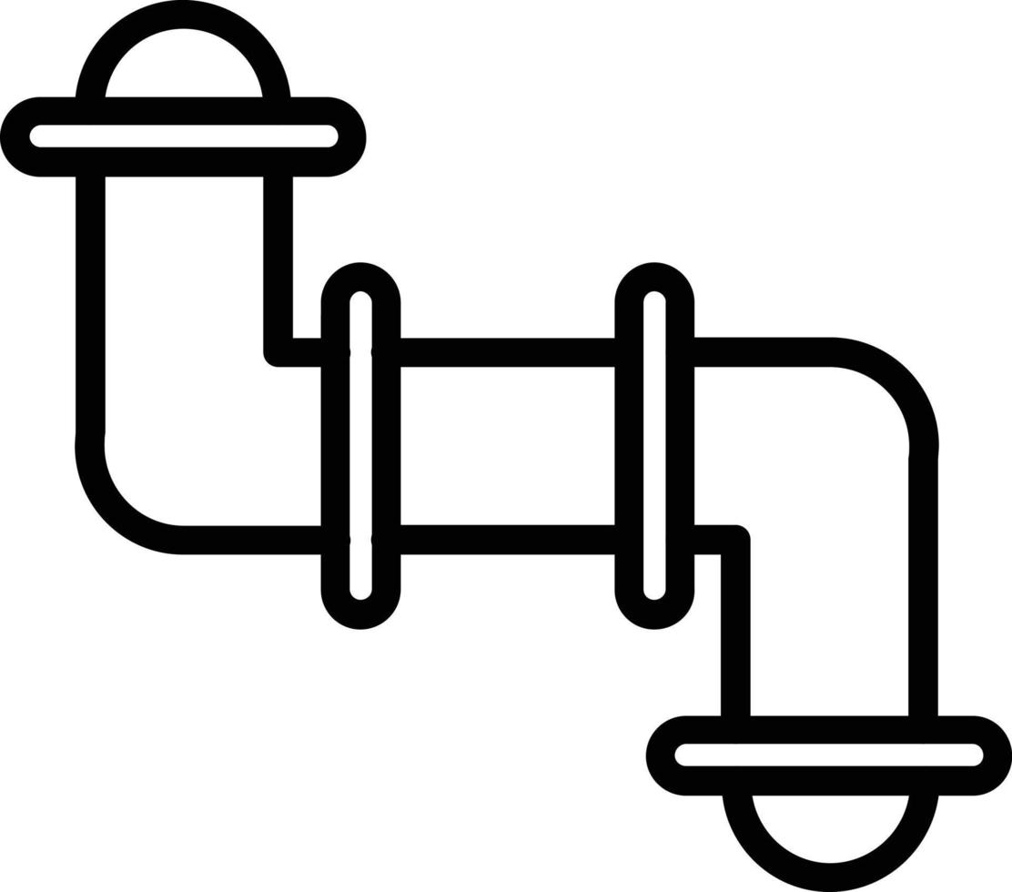 Pipe Vector Line Icon