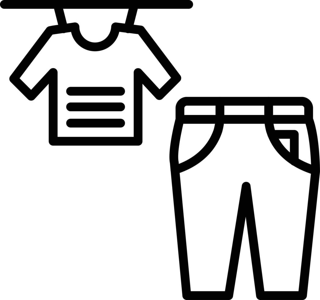 Clothes Vector Line Icon